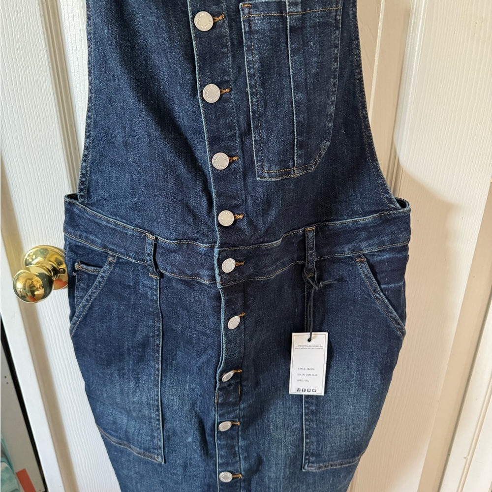Judy Blue Denim Overall Skirt NWT Size 1x